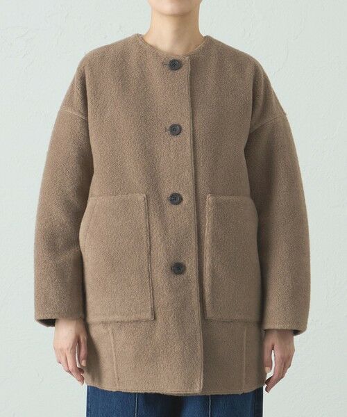 CAST: / キャスト コロン その他アウター | ボンディングリバーシブルミドルコート | 詳細7