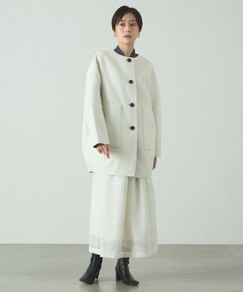 CAST: / キャスト コロン その他アウター | ボンディングリバーシブルミドルコート | 詳細3