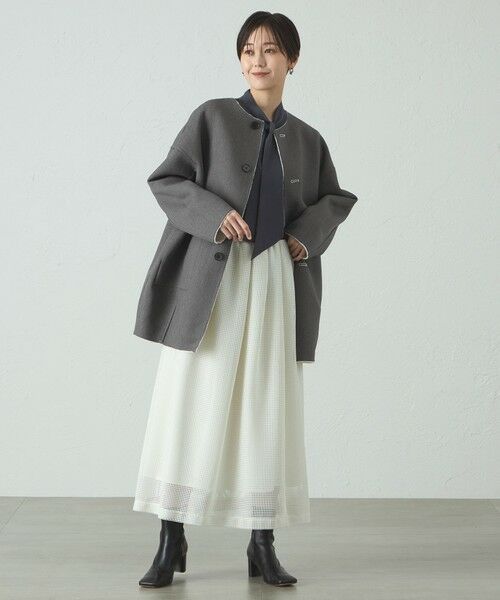 CAST: / キャスト コロン その他アウター | ボンディングリバーシブルミドルコート | 詳細4