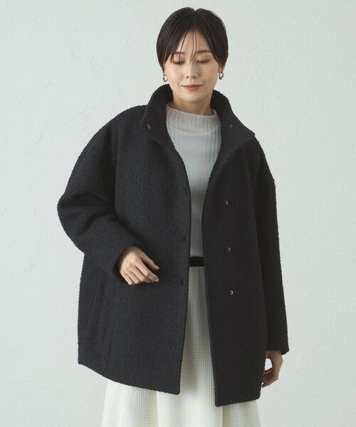 CAST: / キャスト コロン その他アウター | スタンドカラーツィードコート | 詳細1