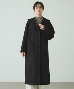 CAST: / キャスト コロン その他アウター | フードロングウールコート