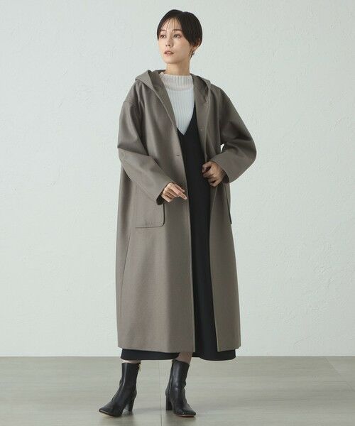CAST: / キャスト コロン その他アウター | フードロングウールコート | 詳細2
