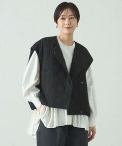 CAST: / キャスト コロン その他アウター | キルティング中わたベスト