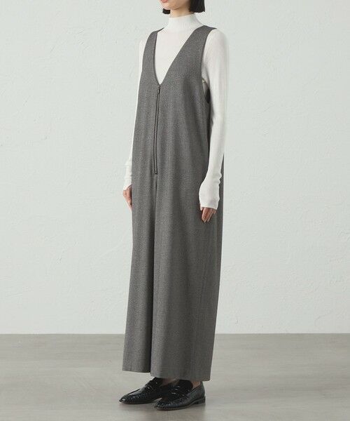 CAST: / キャスト コロン ロング・マキシ丈ワンピース | 【着回し抜群】フロントジップフォルムオールインワン | 詳細5