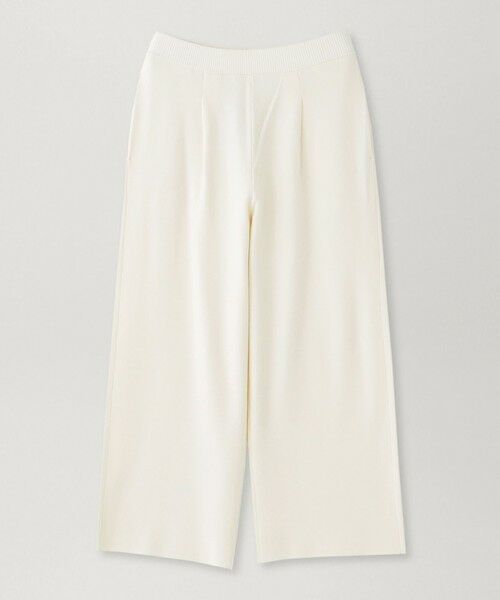 CAST: / キャスト コロン パンツ | 【セットアップ対応】ニットタックパンツ(オフホワイト)