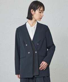 CAST: / キャスト コロン その他アウター | 【はっ水/UV対策/セットアップ対応】フェイクレイヤードバイカラージャケット