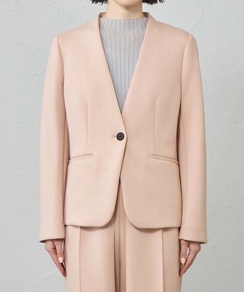 CAST: / キャスト コロン その他アウター | 【接触冷感/UV対策/セットアップ対応】ノーカラーダンボールジャケット | 詳細4