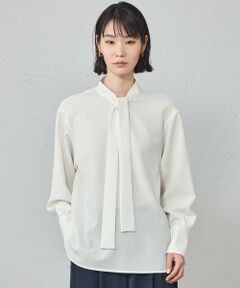 CAST: / キャスト コロン シャツ・ブラウス | 【着用しわ軽減/吸水速乾】ボウタイブラウス