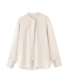 CAST: / キャスト コロン シャツ・ブラウス | 【着用しわ軽減/吸水速乾】ボウタイブラウス