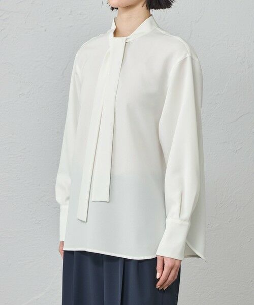 CAST: / キャスト コロン シャツ・ブラウス | 【着用しわ軽減/吸水速乾】ボウタイブラウス | 詳細3