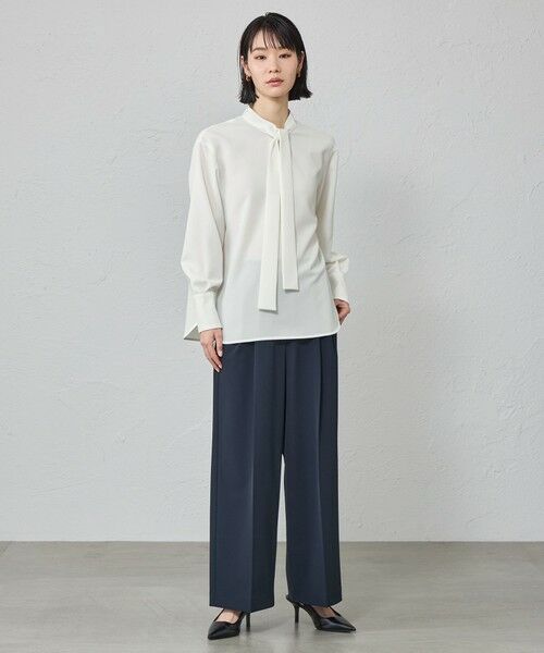 CAST: / キャスト コロン シャツ・ブラウス | 【着用しわ軽減/吸水速乾】ボウタイブラウス | 詳細1