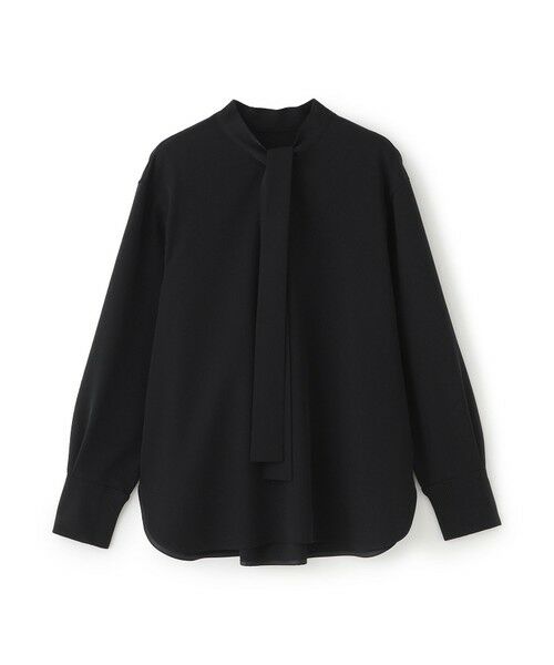 CAST: / キャスト コロン シャツ・ブラウス | 【着用しわ軽減/吸水速乾】ボウタイブラウス（ブラック）