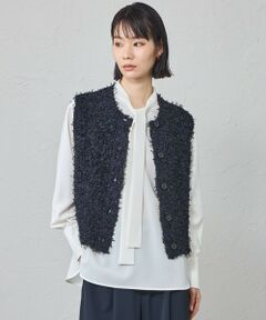 CAST: / キャスト コロン ニット・セーター | 【1枚で着映える】ニットツイードジレ