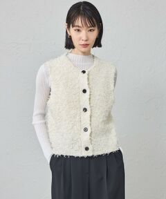 CAST: / キャスト コロン ニット・セーター | 【1枚で着映える】ニットツイードジレ