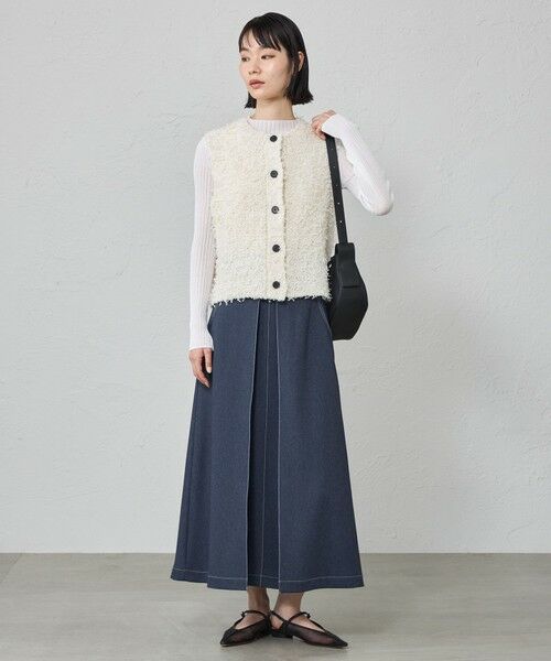 CAST: / キャスト コロン ニット・セーター | 【1枚で着映える】ニットツイードジレ | 詳細5