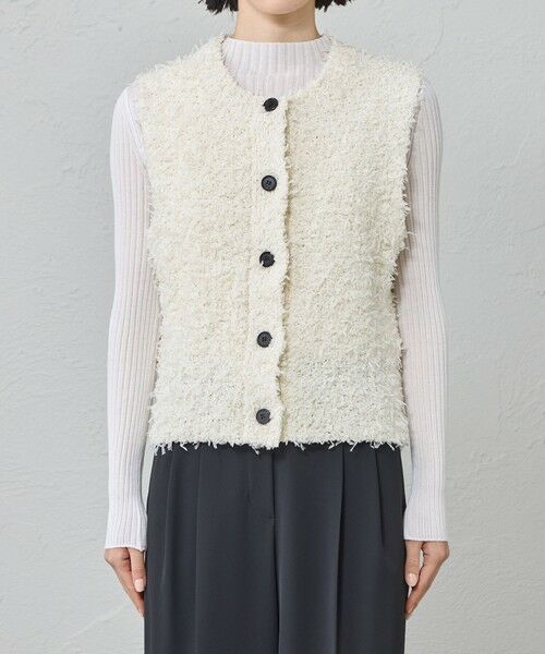 CAST: / キャスト コロン ニット・セーター | 【1枚で着映える】ニットツイードジレ | 詳細6