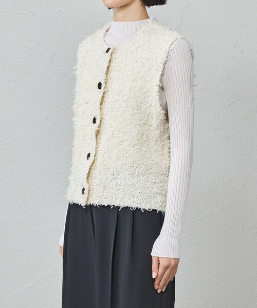 CAST: / キャスト コロン ニット・セーター | 【1枚で着映える】ニットツイードジレ | 詳細7