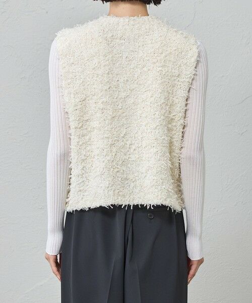 CAST: / キャスト コロン ニット・セーター | 【1枚で着映える】ニットツイードジレ | 詳細8