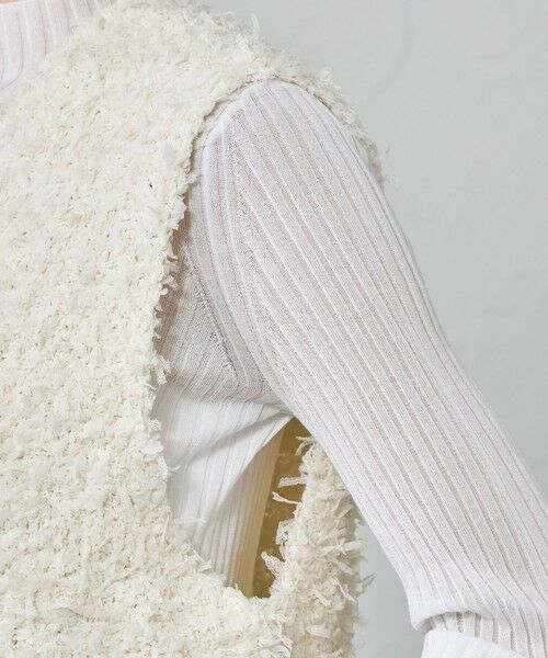 CAST: / キャスト コロン ニット・セーター | 【1枚で着映える】ニットツイードジレ | 詳細10