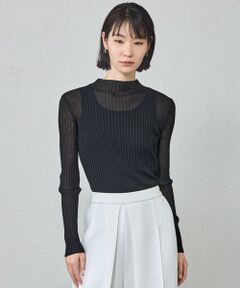 CAST: / キャスト コロン ニット・セーター | 【定番/着回し抜群】シアーニットタートル