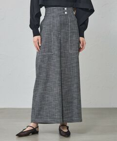 CAST: / キャスト コロン パンツ | 【美シルエット】スラブストレッチセミワイドパンツ