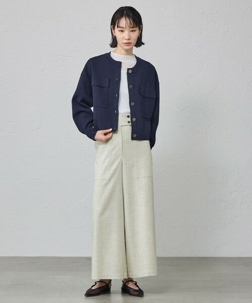 CAST: / キャスト コロン パンツ | 【美シルエット】スラブストレッチセミワイドパンツ | 詳細3