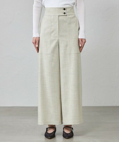 CAST: / キャスト コロン パンツ | 【美シルエット】スラブストレッチセミワイドパンツ | 詳細4