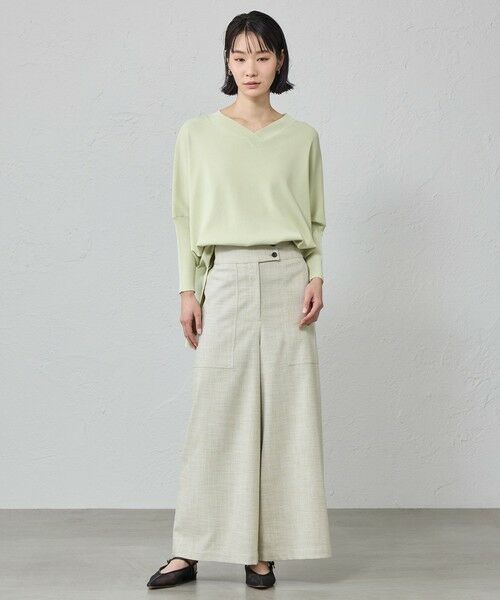 CAST: / キャスト コロン パンツ | 【美シルエット】スラブストレッチセミワイドパンツ | 詳細2