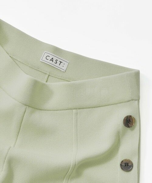 CAST: / キャスト コロン パンツ | 【着回し抜群/セットアップ対応】セミワイドニットパンツ | 詳細9