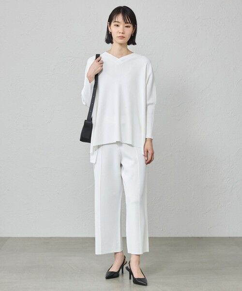 CAST: / キャスト コロン パンツ | 【着回し抜群/セットアップ対応】セミワイドニットパンツ | 詳細1