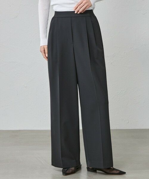 CAST: / キャスト コロン パンツ | 【はっ水/UV対策/セットアップ対応】ボディシェルツータックイージーパンツ（ブラック）