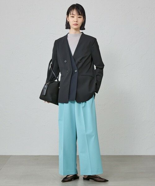 CAST: / キャスト コロン パンツ | 【はっ水/UV対策/セットアップ対応】ボディシェルツータックイージーパンツ | 詳細3