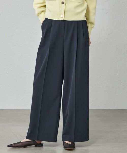 CAST: / キャスト コロン パンツ | 【はっ水/UV対策/セットアップ対応】ボディシェルツータックイージーパンツ（ネイビー）