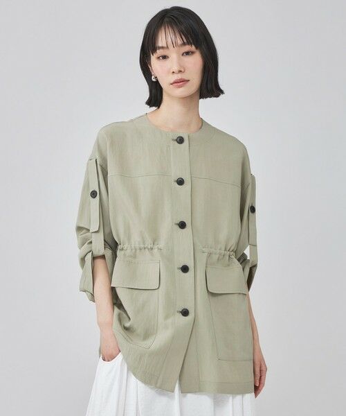 CAST: / キャスト コロン その他アウター | ロールアップシャツジャケット（カーキ3）