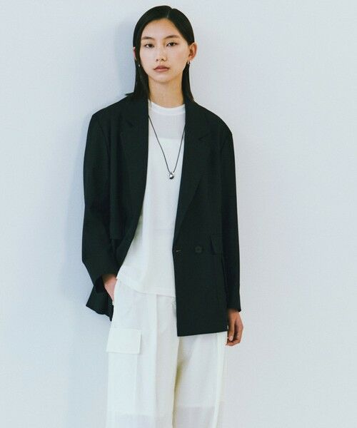 CAST: / キャスト コロン その他アウター | 【CAST COLON】ウールメッシュジャケット（ネイビー）