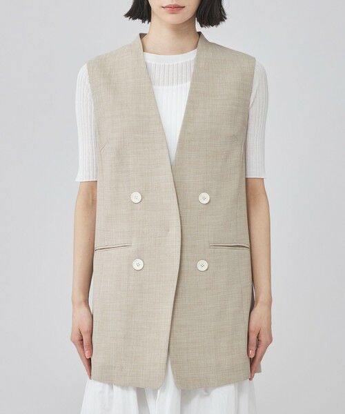 CAST: / キャスト コロン その他アウター | リネンライクジレ | 詳細4