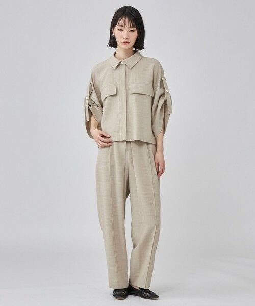 CAST: / キャスト コロン シャツ・ブラウス | リネンライクロールアップブラウス | 詳細4