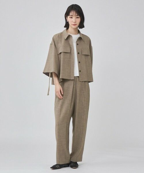 CAST: / キャスト コロン シャツ・ブラウス | リネンライクロールアップブラウス | 詳細5