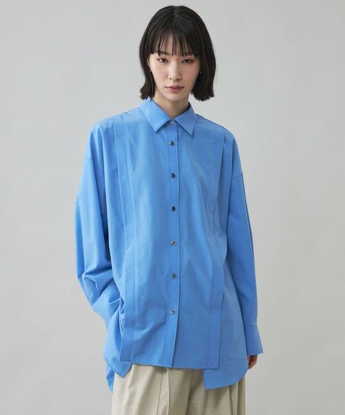 CAST: / キャスト コロン シャツ・ブラウス | 【CAST COLON】ビックシャツ（水色）