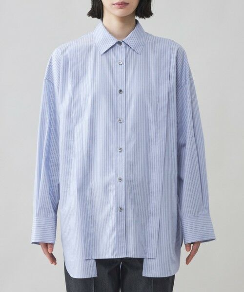 CAST: / キャスト コロン シャツ・ブラウス | 【CAST COLON】ストライプビックシャツ | 詳細5