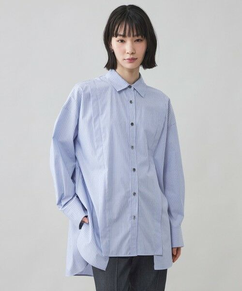 CAST: / キャスト コロン シャツ・ブラウス | 【CAST COLON】ストライプビックシャツ | 詳細12