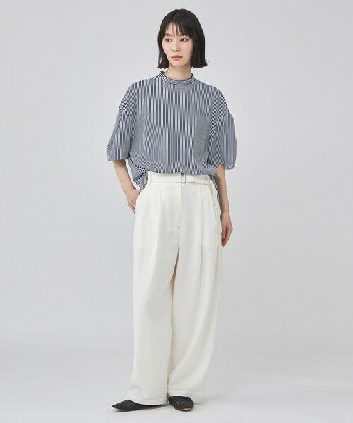 CAST: / キャスト コロン シャツ・ブラウス | バックボタンストライプブラウス | 詳細3