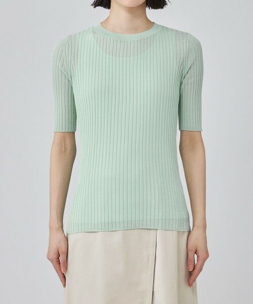 CAST: / キャスト コロン ニット・セーター | ハーフスリーブシアーニット | 詳細3