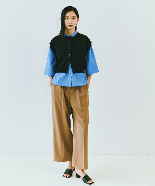 CAST: / キャスト コロン ニット・セーター | 【CAST COLON】クロップドニットジレ | 詳細1