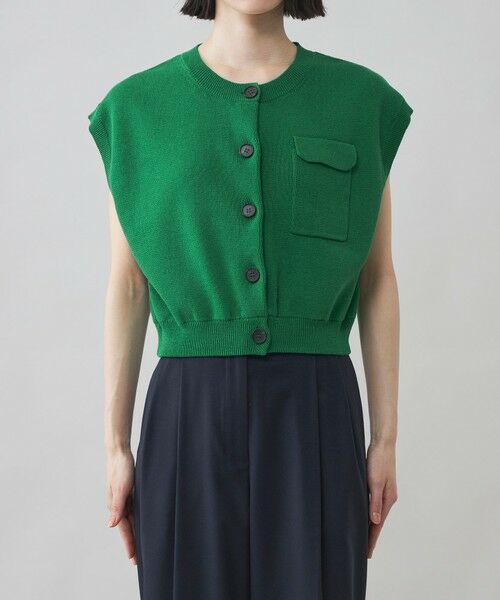 CAST: / キャスト コロン ニット・セーター | 【CAST COLON】クロップドニットジレ | 詳細8