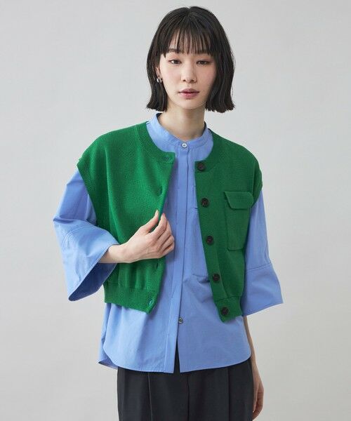 CAST: / キャスト コロン ニット・セーター | 【CAST COLON】クロップドニットジレ | 詳細2