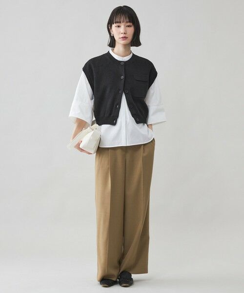 CAST: / キャスト コロン ニット・セーター | 【CAST COLON】クロップドニットジレ | 詳細3