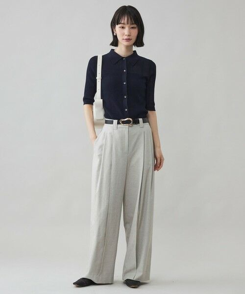 CAST: / キャスト コロン ニット・セーター | 【CAST COLON】コンパクトシアーニットポロ | 詳細4