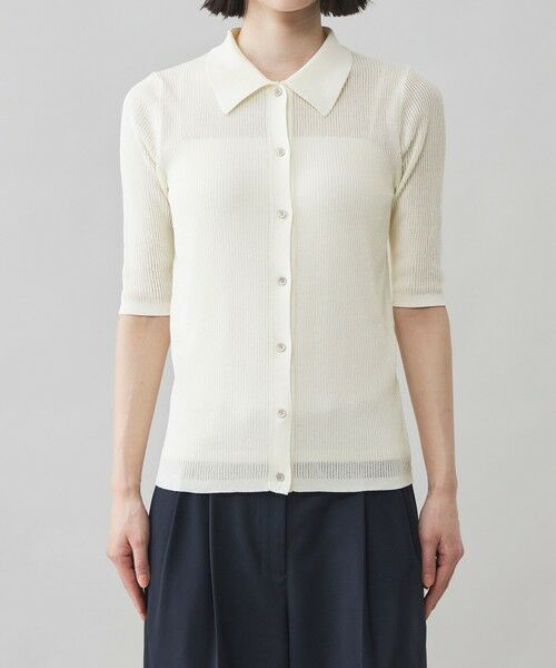 CAST: / キャスト コロン ニット・セーター | 【CAST COLON】コンパクトシアーニットポロ | 詳細6