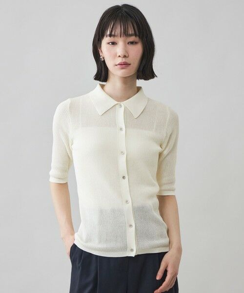 CAST: / キャスト コロン ニット・セーター | 【CAST COLON】コンパクトシアーニットポロ | 詳細12